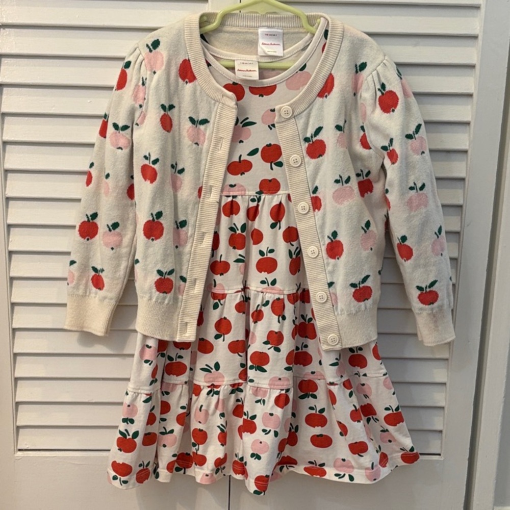Hanna Andersson Apple Print Tiered Dress